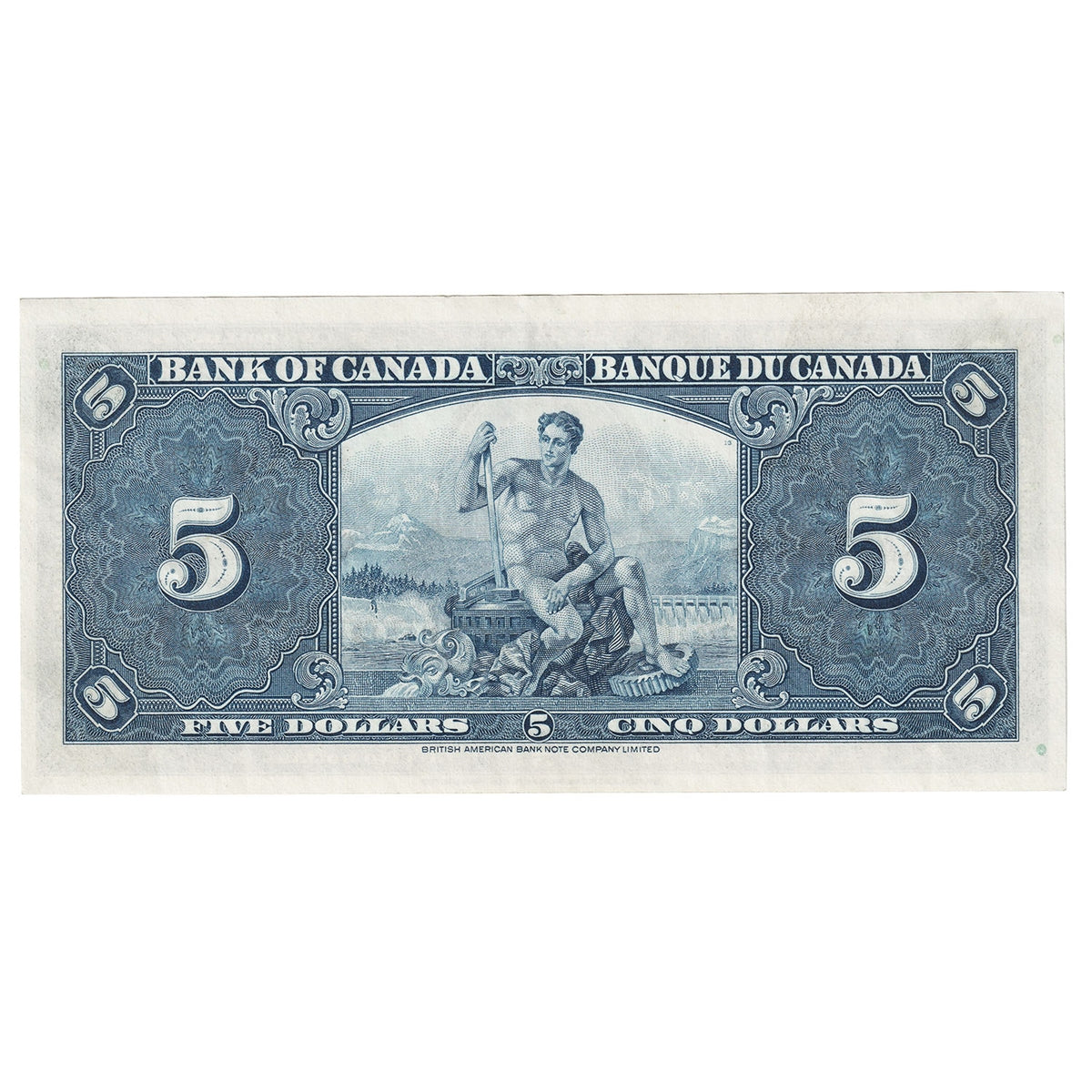 BC-23c 1937 Canada $5 Coyne-Towers, H/S, EF-AU