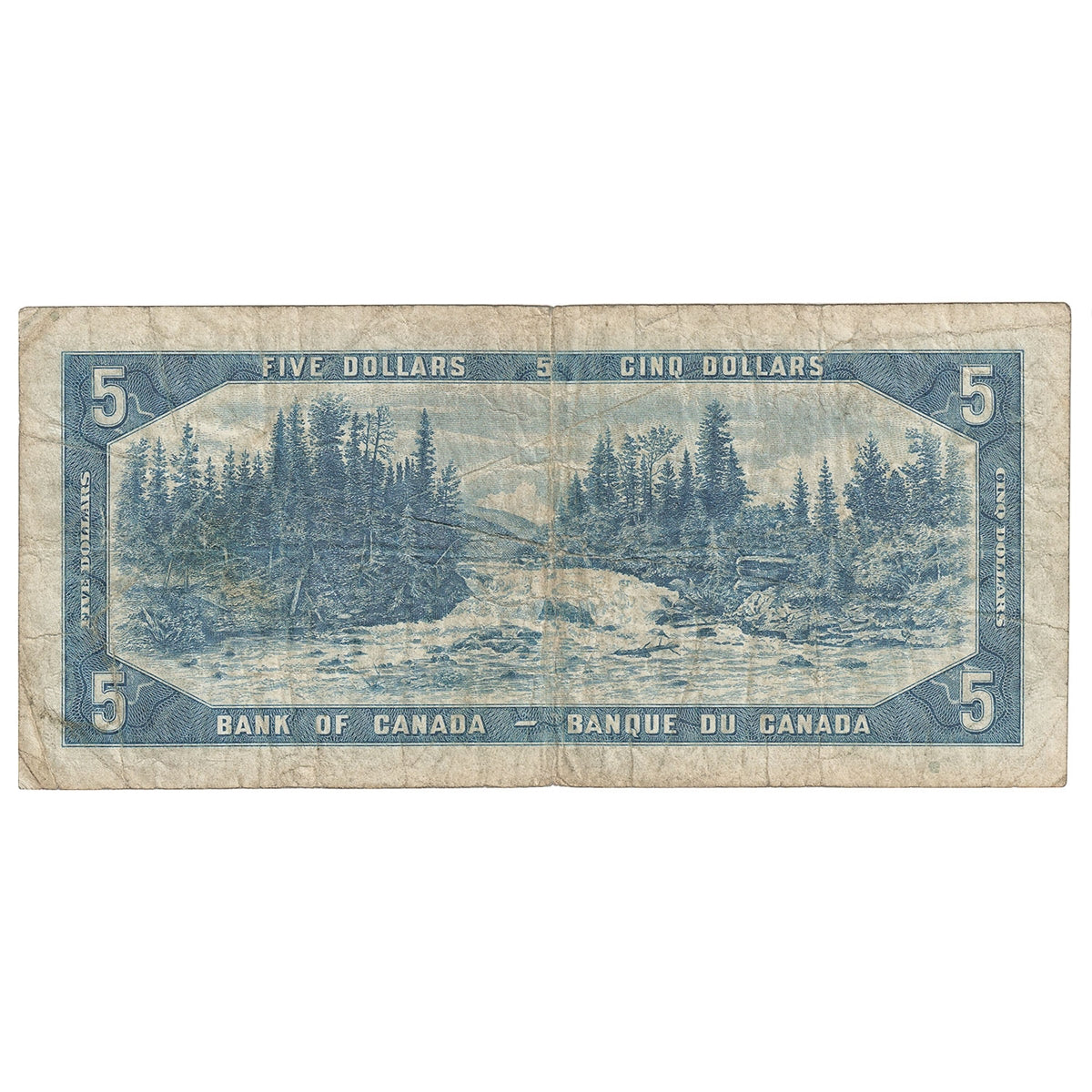 BC-31a 1954 Canada $5 Coyne-Towers, Devil's Face, B/C, Very Good (VG8)