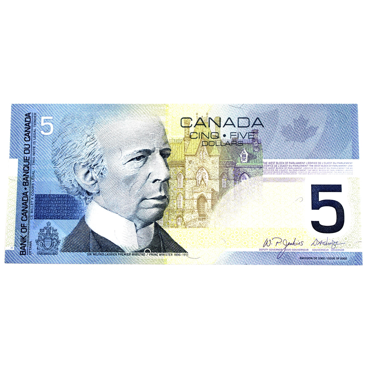BC-62b 2005 Canada $5 Jenkins-Dodge, HOR, CUNC