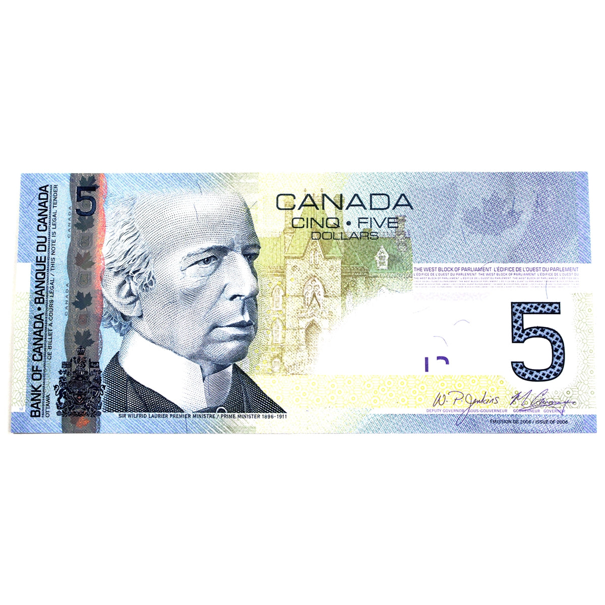 BC-67b-i 2010 Canada $5 Jenkins-Carney, HPB, Choice Uncirculated (CUNC63)