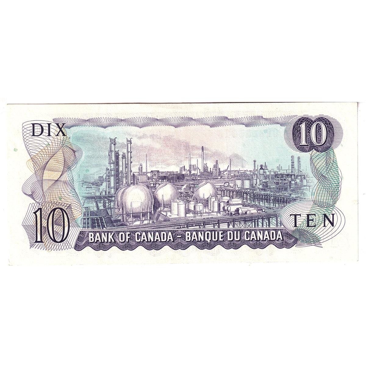 BC-49a 1971 Canada $10 Beattie-Rasminsky, DK, Extra Fine (EF40)