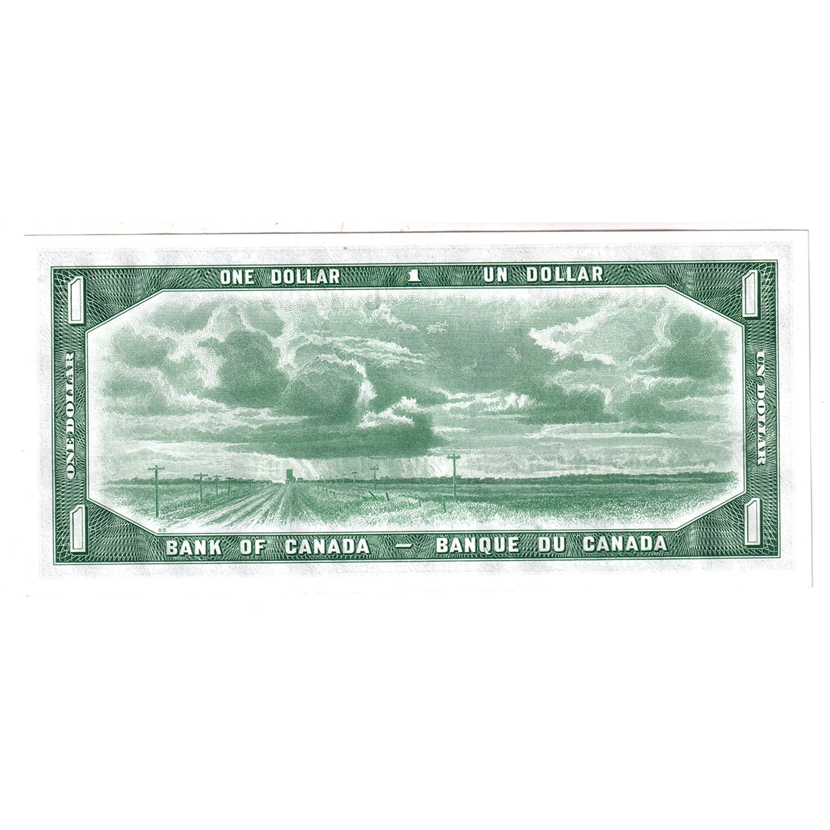 BC-37a 1954 Canada $1 Beattie-Coyne, V/L, Uncirculated (MS60)