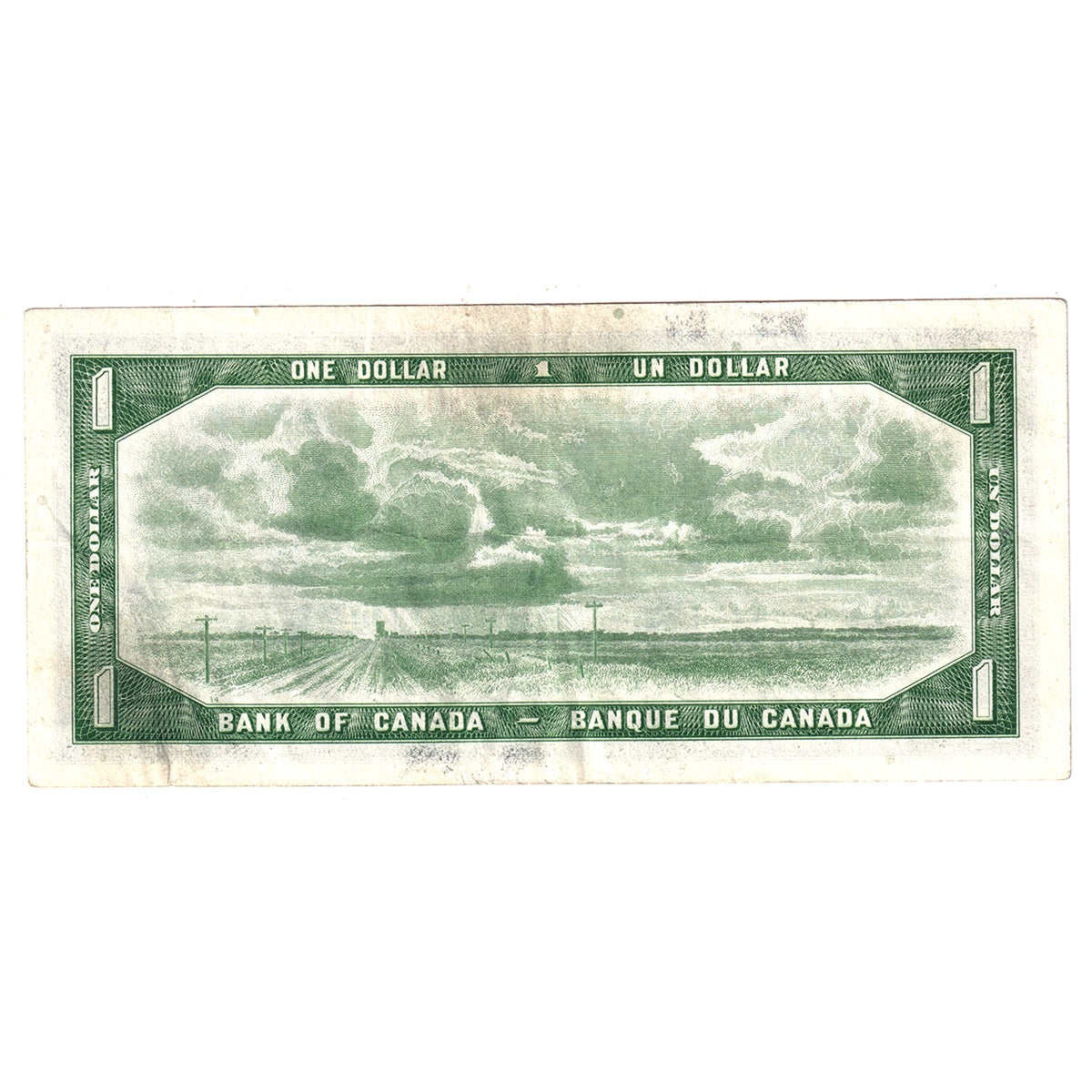 BC-37a-i 1954 Canada $1 Beattie-Coyne, G/M, VF-EF (VF30)