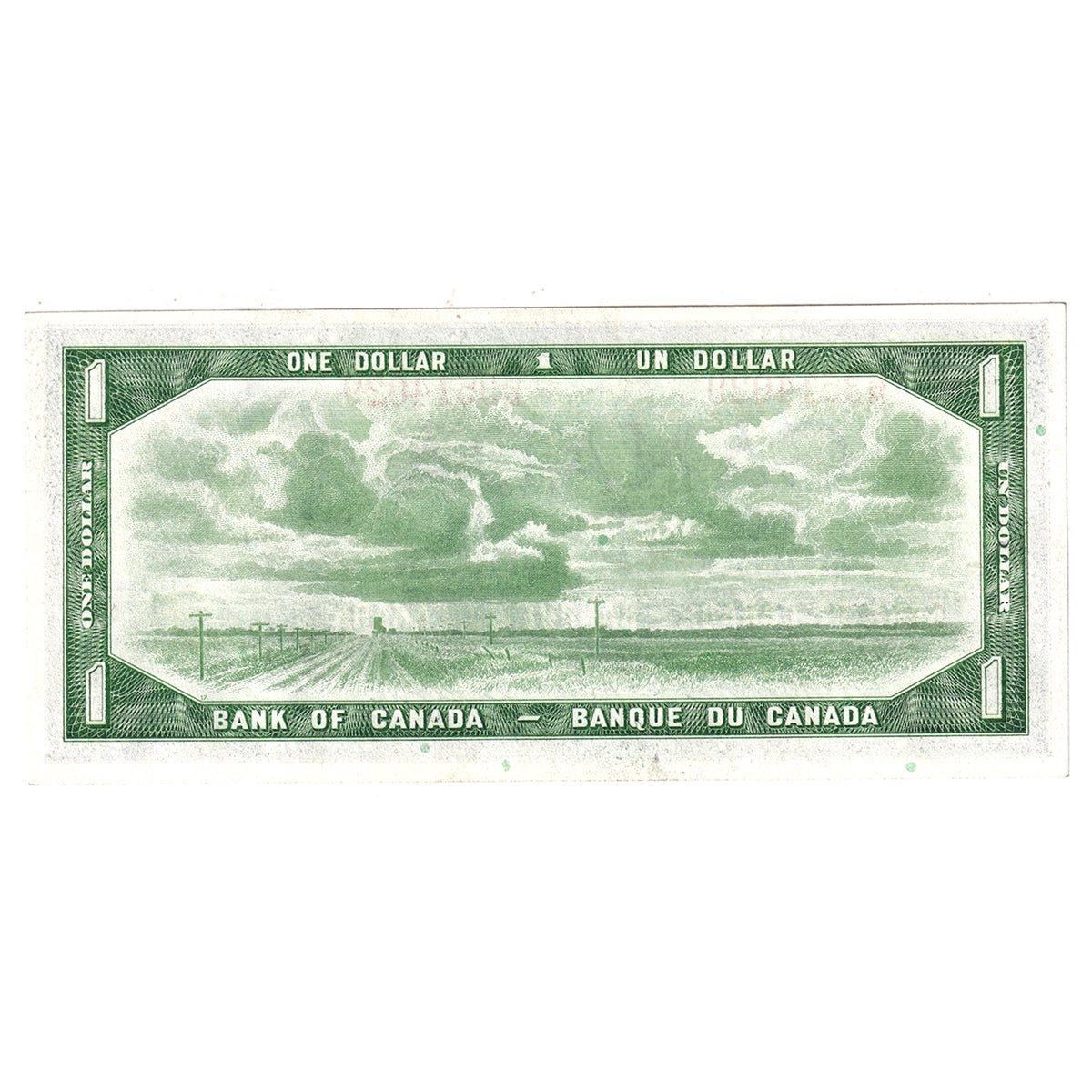 BC-37a-i 1954 Canada $1 Beattie-Coyne, H/M, AU-UNC (AU55)