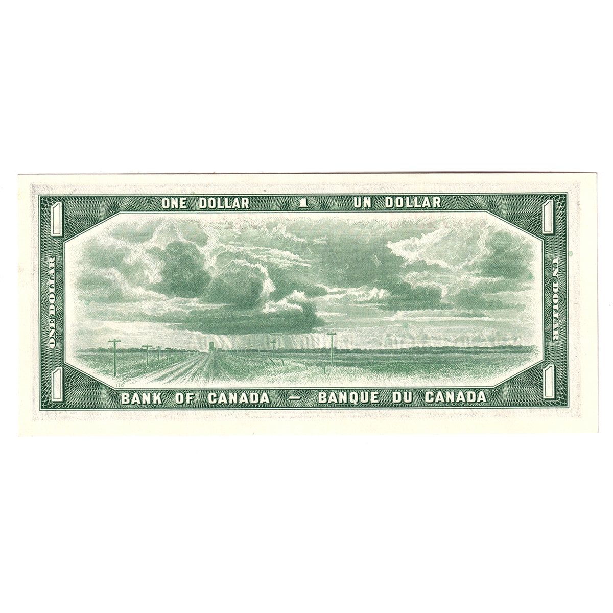 BC-37b 1954 Canada $1 Beattie-Rasminsky, Y/O, Choice Uncirculated (CUNC63)