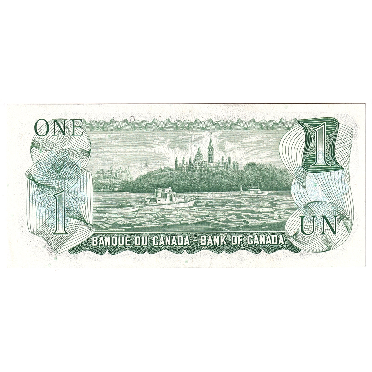 BC-46aA-i 1973 Canada $1 Lawson-Bouey, AAX Steel Engraved, EF-AU (EF45)