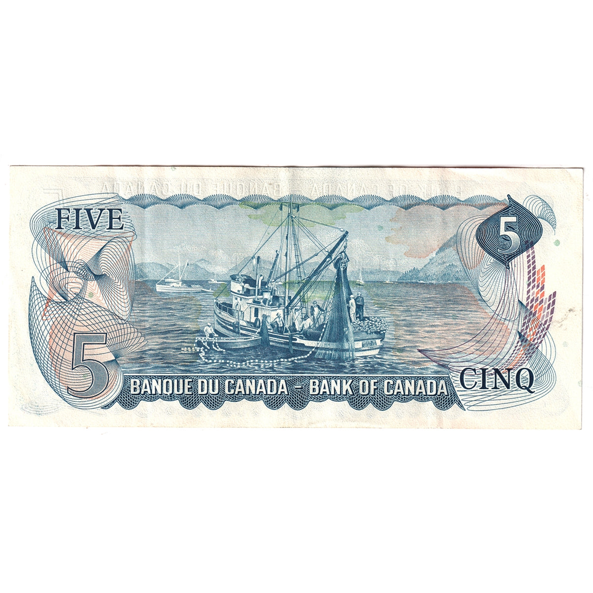 BC-48b 1972 Canada $5 Lawson-Bouey, CP, VF-EF (VF30)