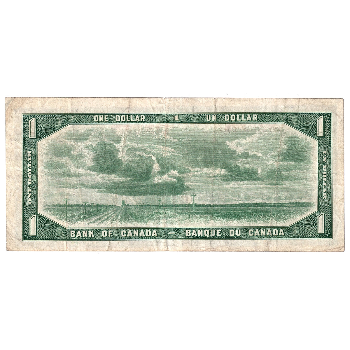 BC-29a 1954 Canada $1 Coyne-Towers, Devil's Face, E/A, Very Fine (VF20)