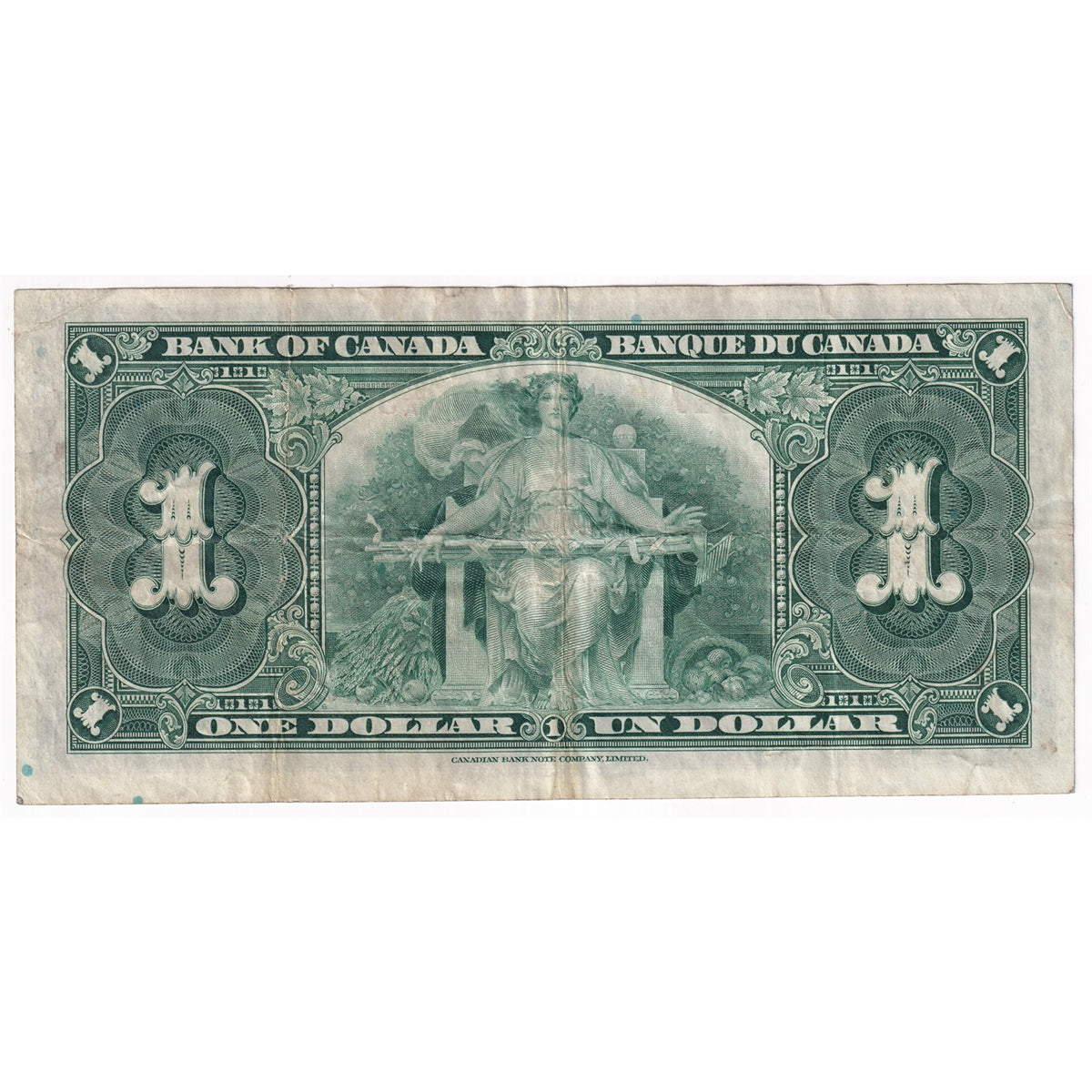 BC-21a 1937 Canada $1 Osborne-Towers, E/A, Very Fine (VF20)