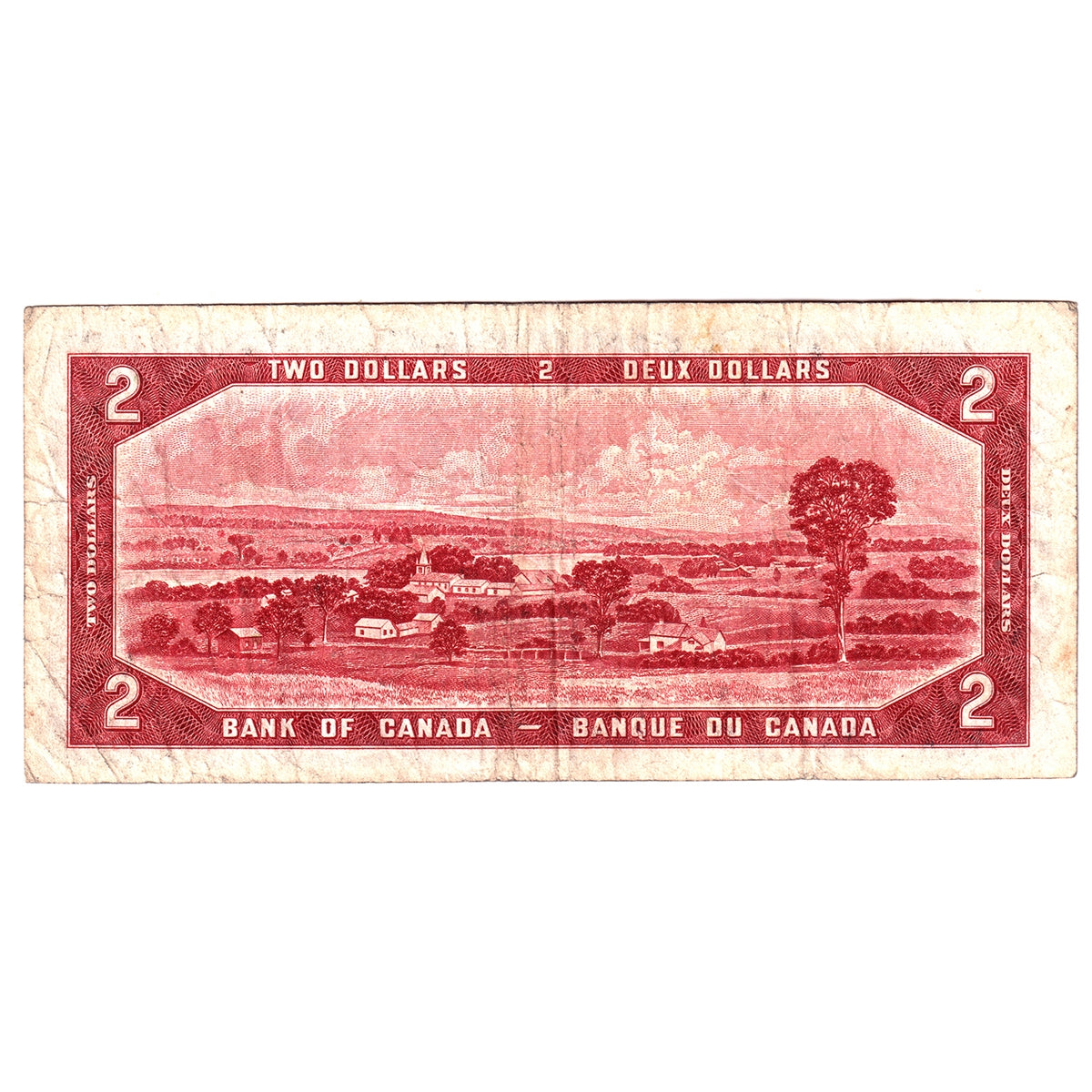BC-30b 1954 Canada $2 Beattie-Coyne, Devil's Face, I/B, Fine (F12)