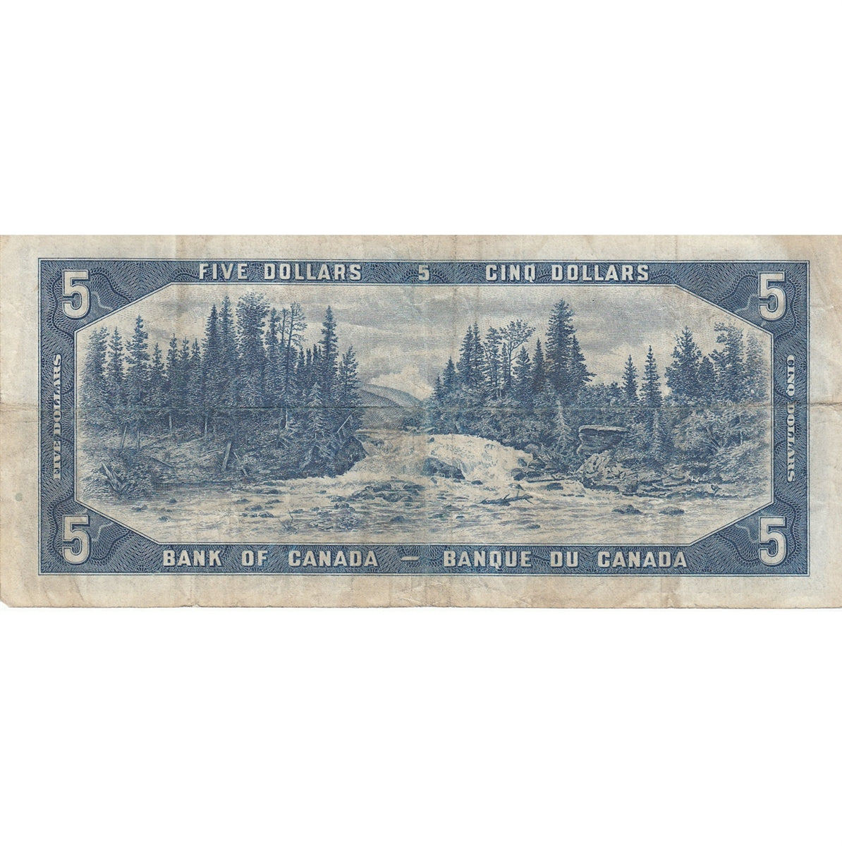 BC-31b 1954 Canada $5 Beattie-Coyne, Devil's Face, G/C, Fine (F12)
