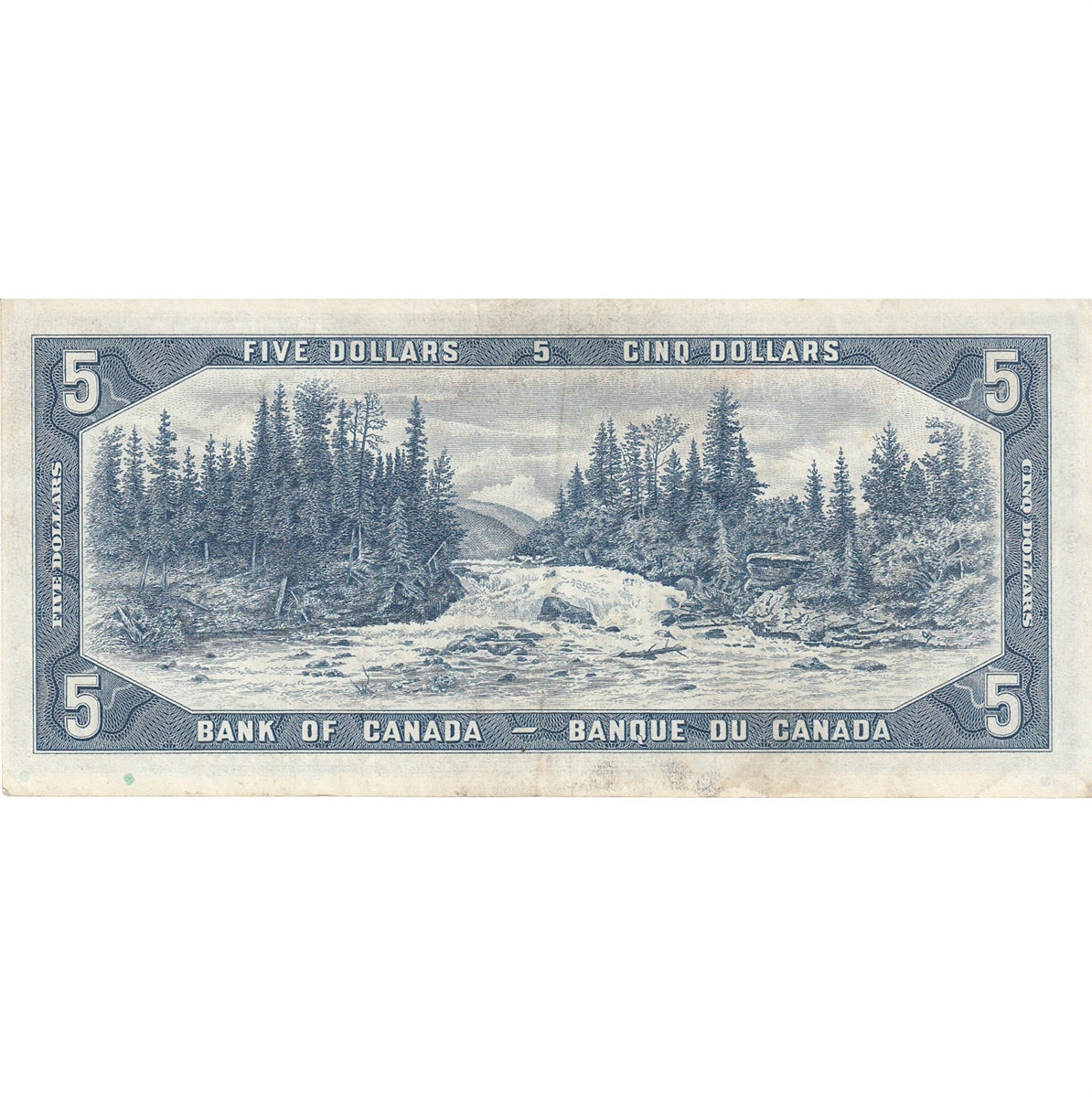 BC-39b 1954 Canada $5 Beattie-Rasminsky, E/S, VF-EF