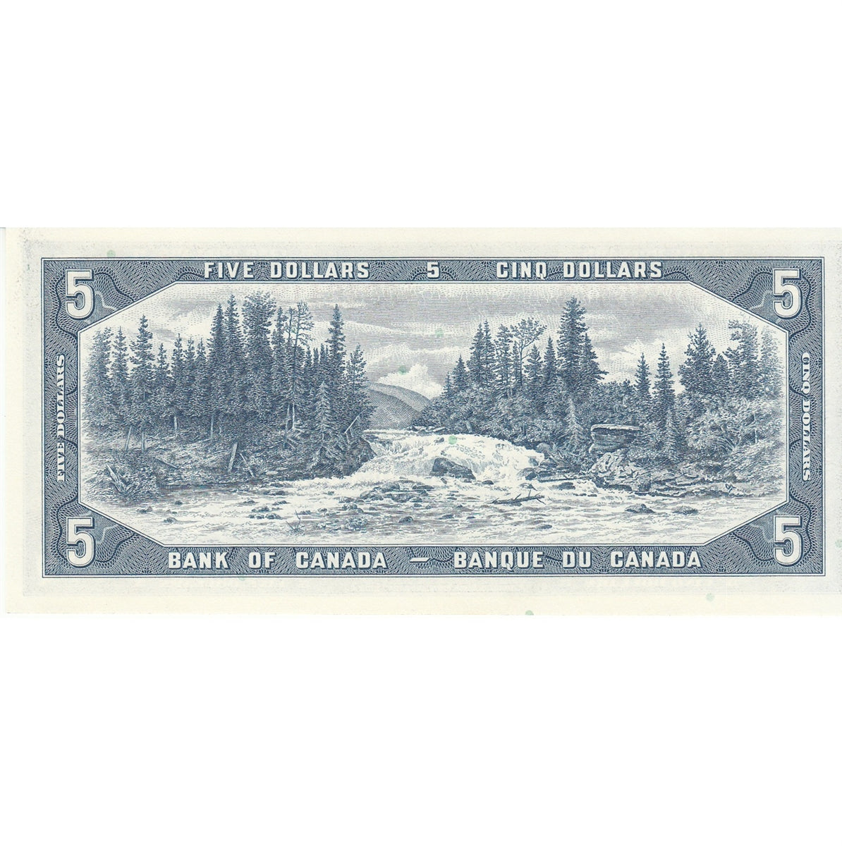 BC-39b 1954 Canada $5 Beattie-Rasminsky, I/X, Uncirculated (MS60)