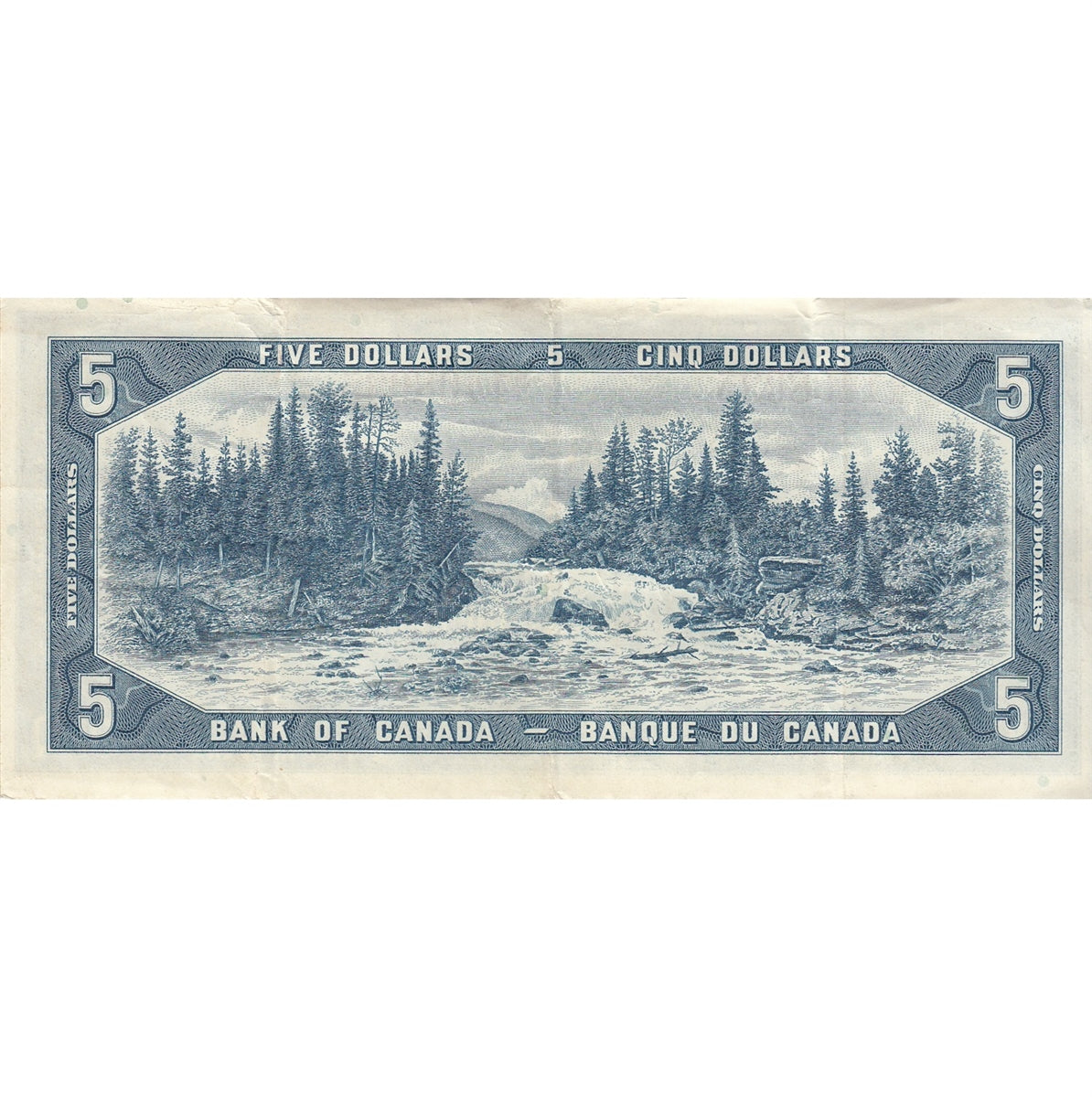 BC-39b 1954 Canada $5 Beattie-Rasminsky, K/X, VF-EF (VF30)