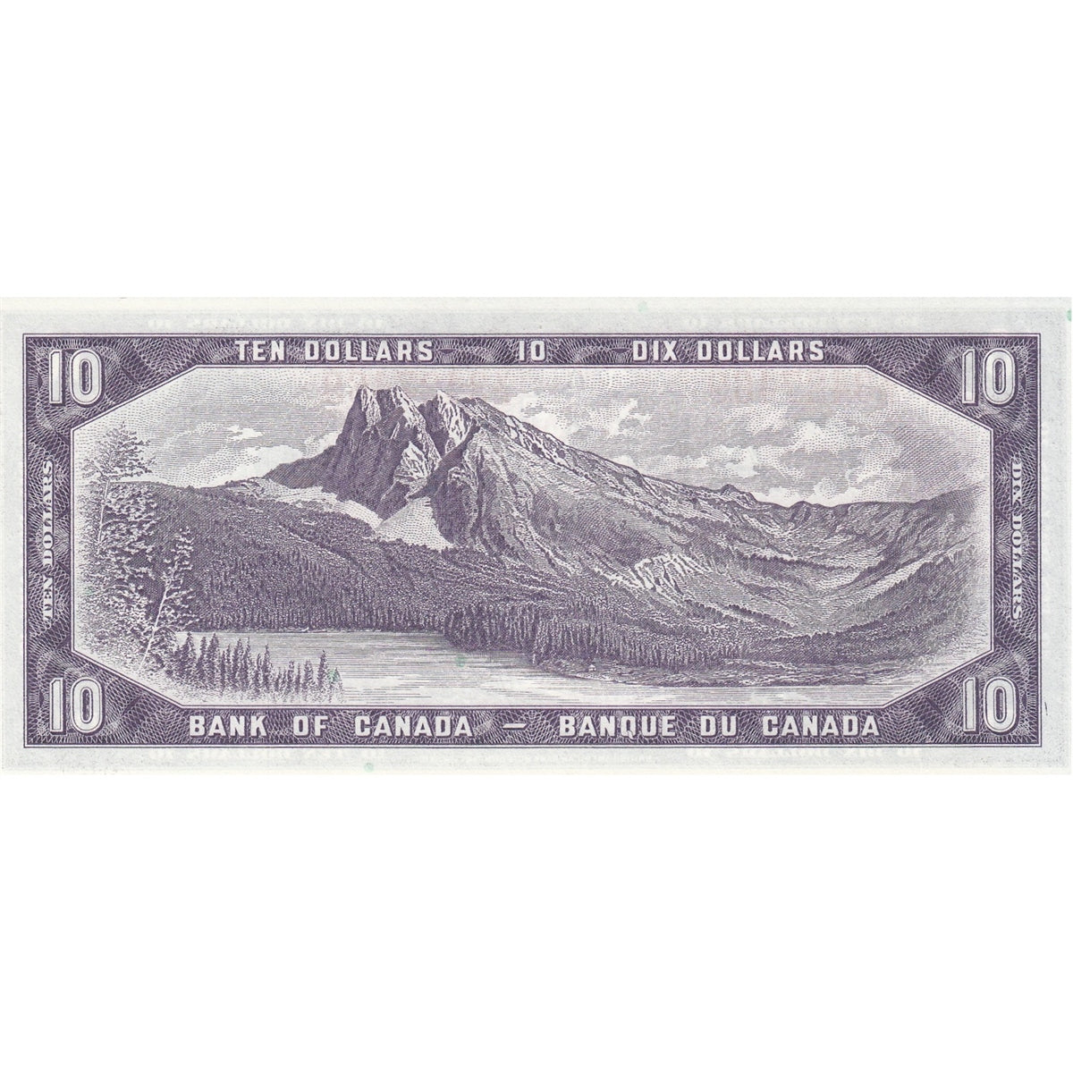 BC-40a 1954 Canada $10 Beattie-Coyne, V/D, Choice Uncirculated (CUNC63)