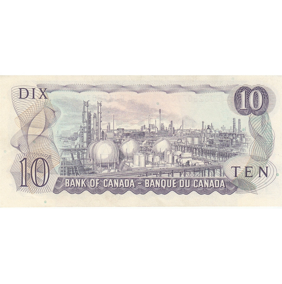 BC-49a 1971 Canada $10 Beattie-Rasmonsky, DJ, Extra Fine (EF40)