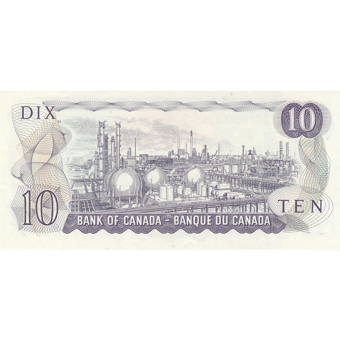 BC-49d 1971 Canada $10 Crow-Bouey, ETZ, Almost Uncirculated (AU50)