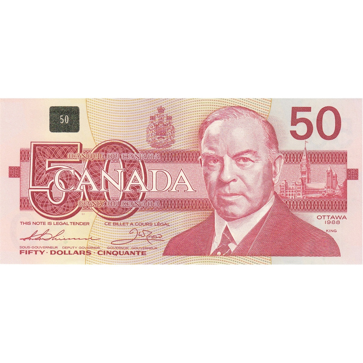 BC-59a 1988 Canada $50 Thiessen-Crow, EHP, UNC