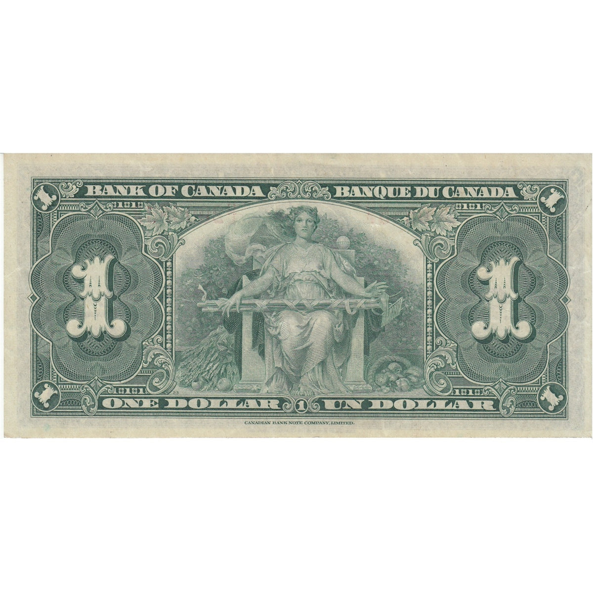 BC-21c 1937 Canada $1 Gordon-Towers, U/L, VF