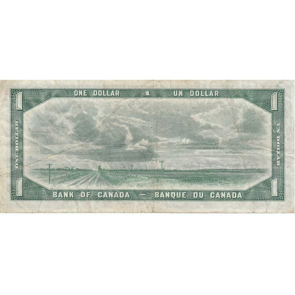 BC-29b 1954 Canada $1 Beattie-Coyne, Devil's Face, J/A, F-VF (F15)