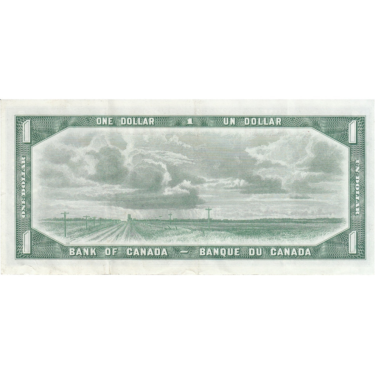 BC-37a 1954 Canada $1 Beattie-Coyne, Y/A, VF-EF (VF30)