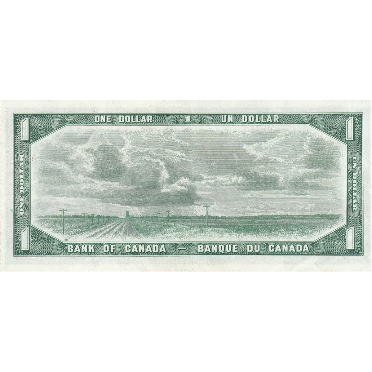 BC-37a 1954 Canada $1 Beattie-Coyne, Z/A, VF-EF (VF30)