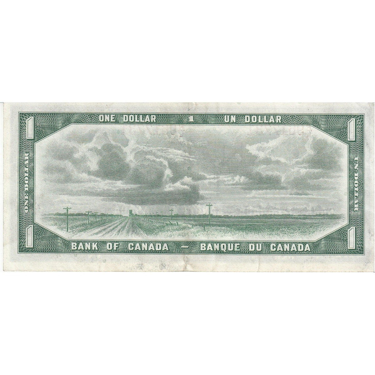 BC-37a 1954 Canada $1 Beattie-Coyne, R/L, EF-AU (EF45)