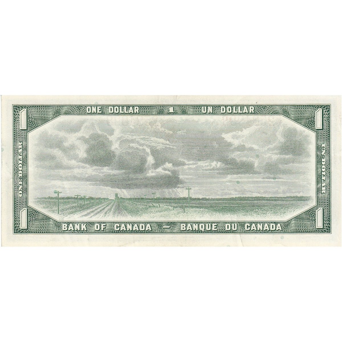 BC-37b 1954 Canada $1 Beattie-Rasminsky, L/O, VF-EF (VF30)