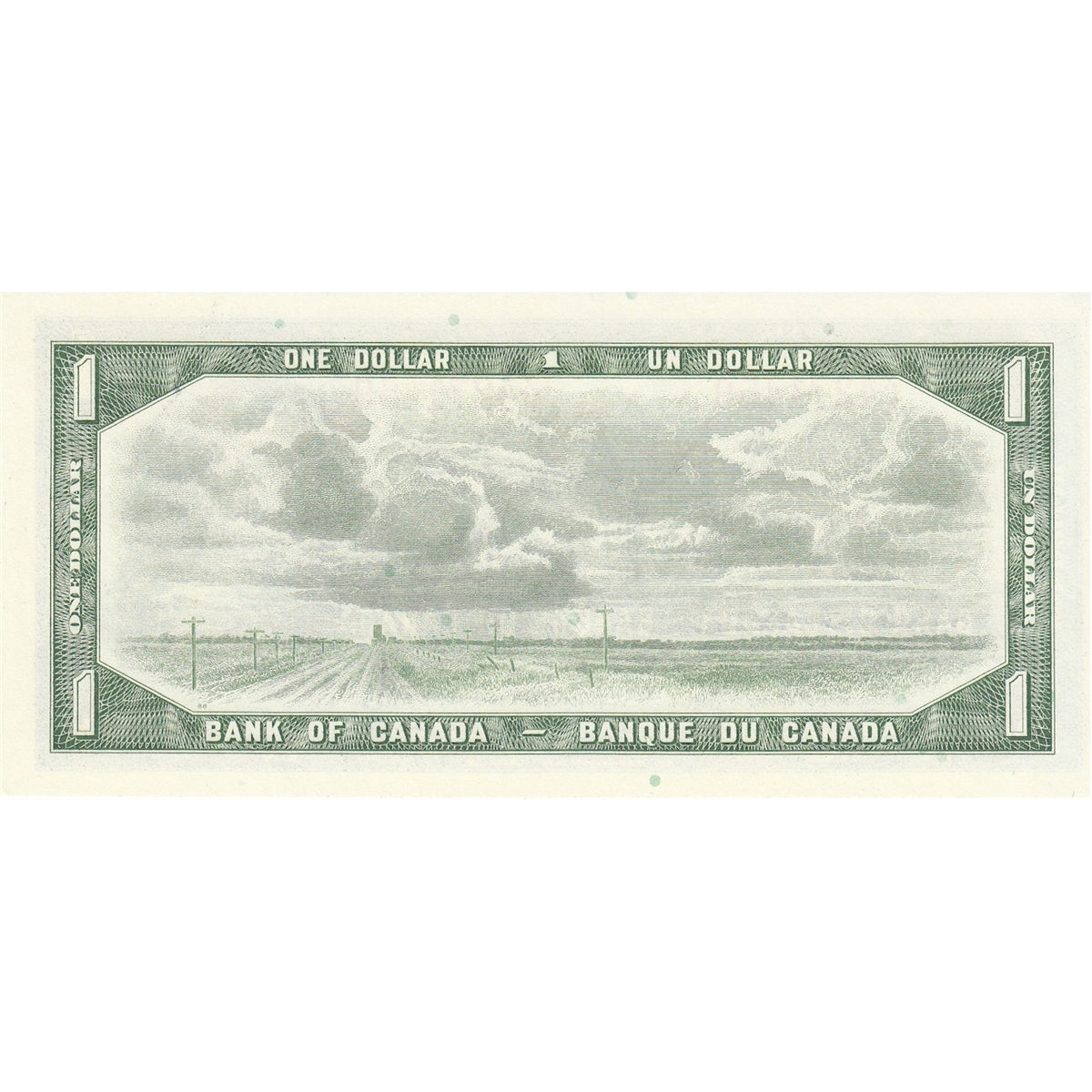 BC-37b-i 1954 Canada $1 Beattie-Rasminsky, X/P, Choice Uncirculated (CUNC63)