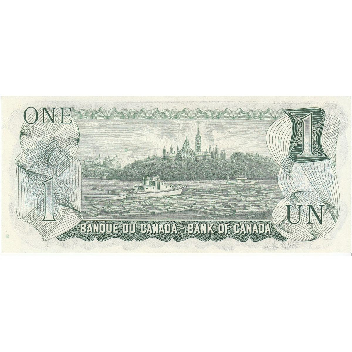 BC-46a 1973 Canada $1 Lawson-Bouey, PA, AU-UNC (AU55)