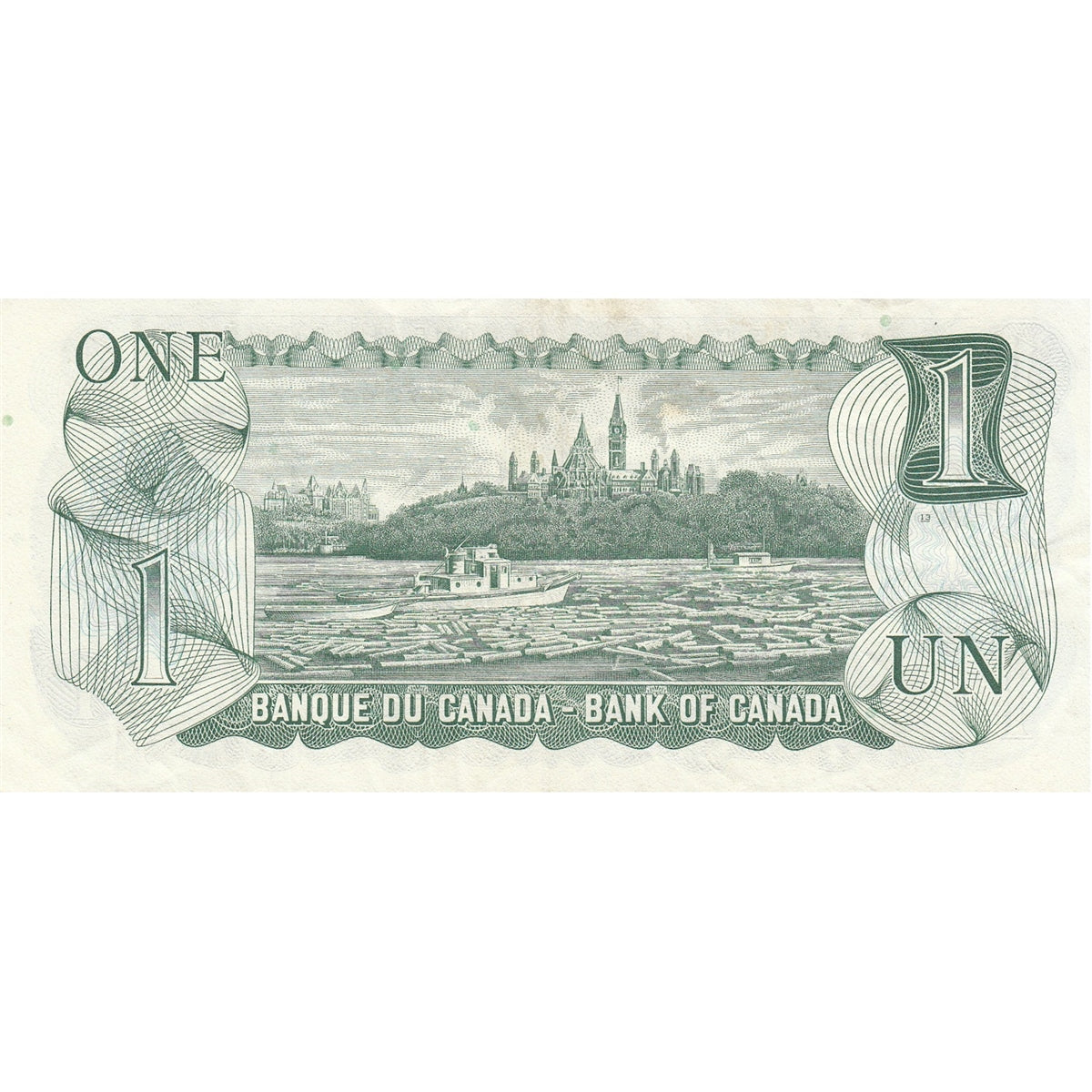 BC-46b 1973 Canada $1 Crow-Bouey, EAN, Very Fine (VF20)