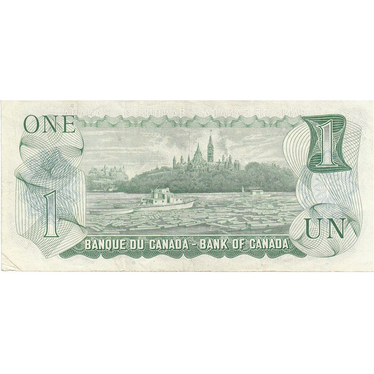BC-46aA-i 1973 Canada $1 Lawson-Bouey, AAX, Steel Engraved, Very Fine (VF20)