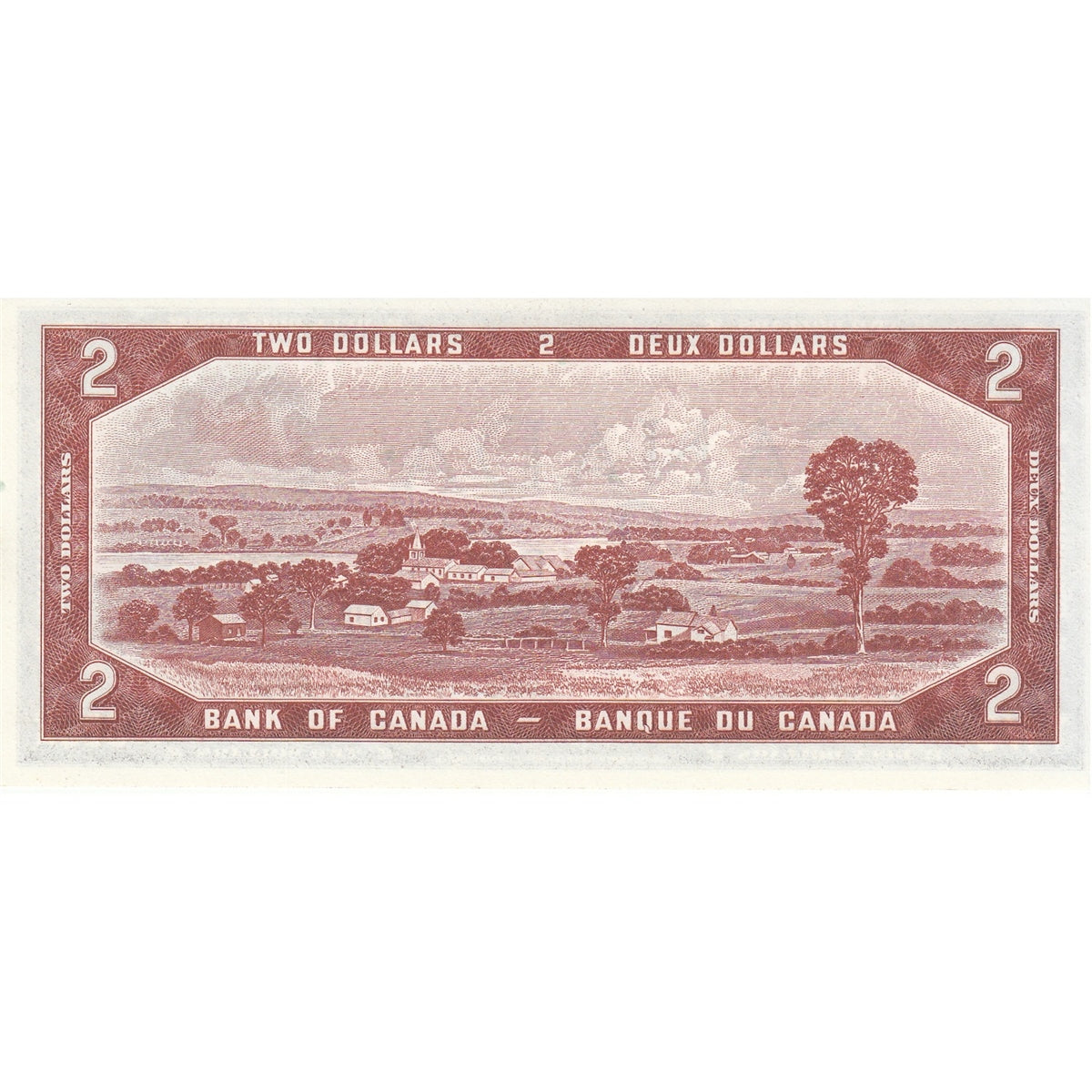 BC-38a 1954 Canada $2 Beattie-Coyne, T/B, Choice Uncirculated (CUNC63)