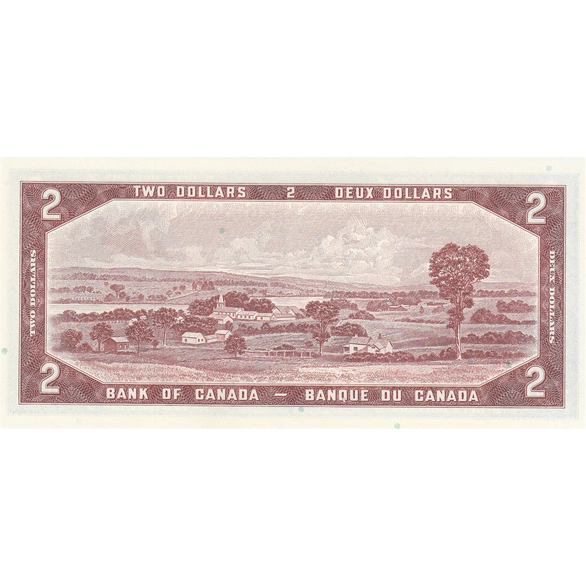 BC-38b 1954 Canada $2 Beattie-Rasminsky, O/R, Choice Uncirculated (CUNC63)