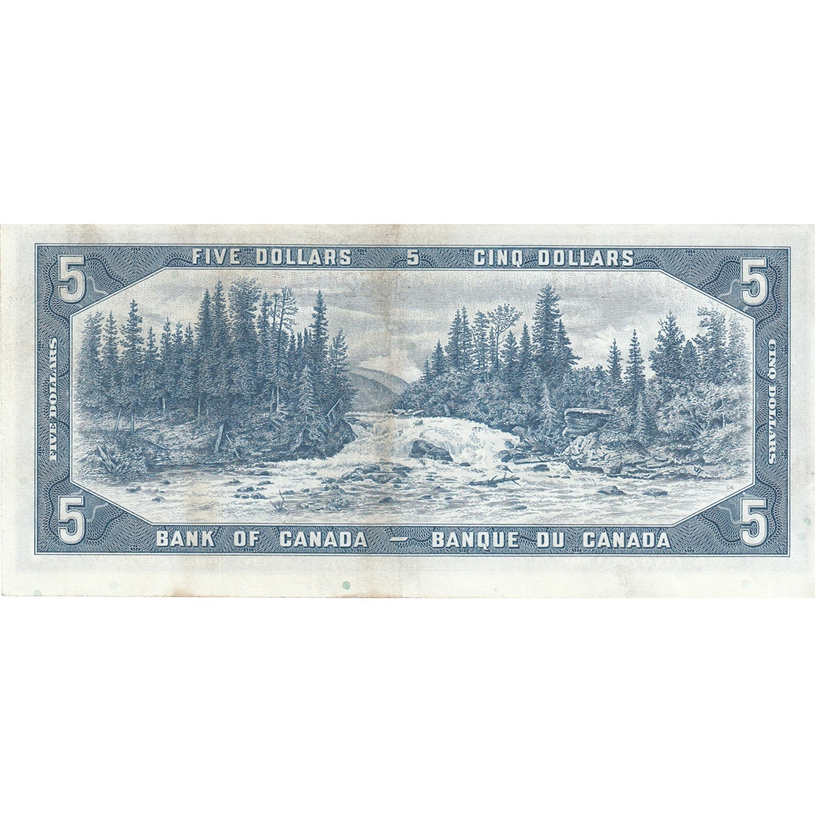 BC-39a-i 1954 Canada $5 Beattie-Coyne, V/C, Extra Fine (EF40)
