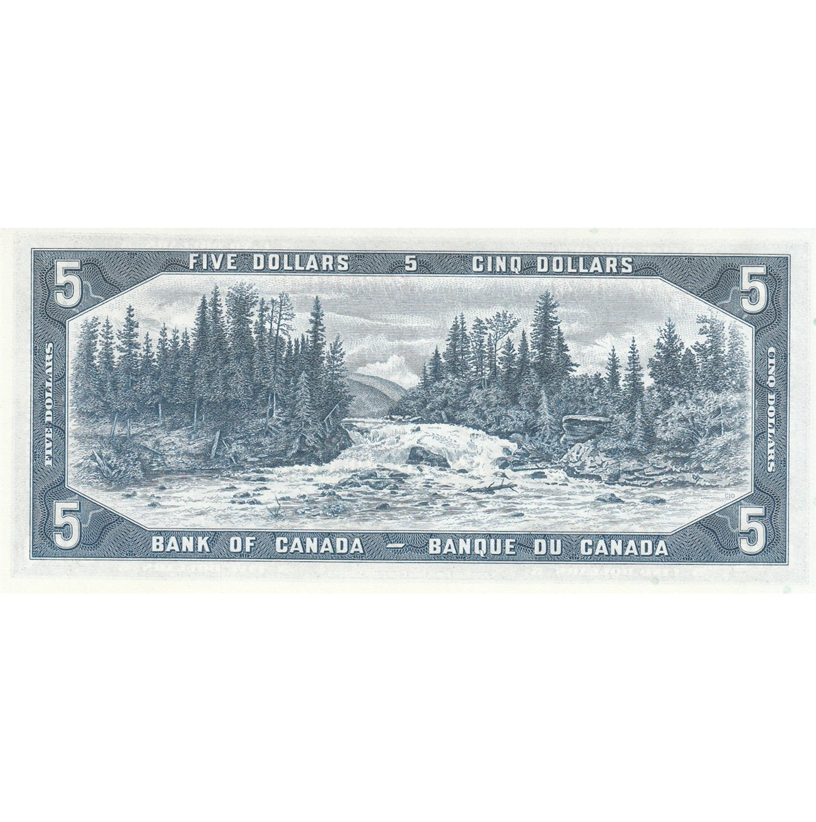 BC-39a-i 1954 Canada $5 Beattie-Coyne, X/C, Choice Uncirculated (CUNC63)