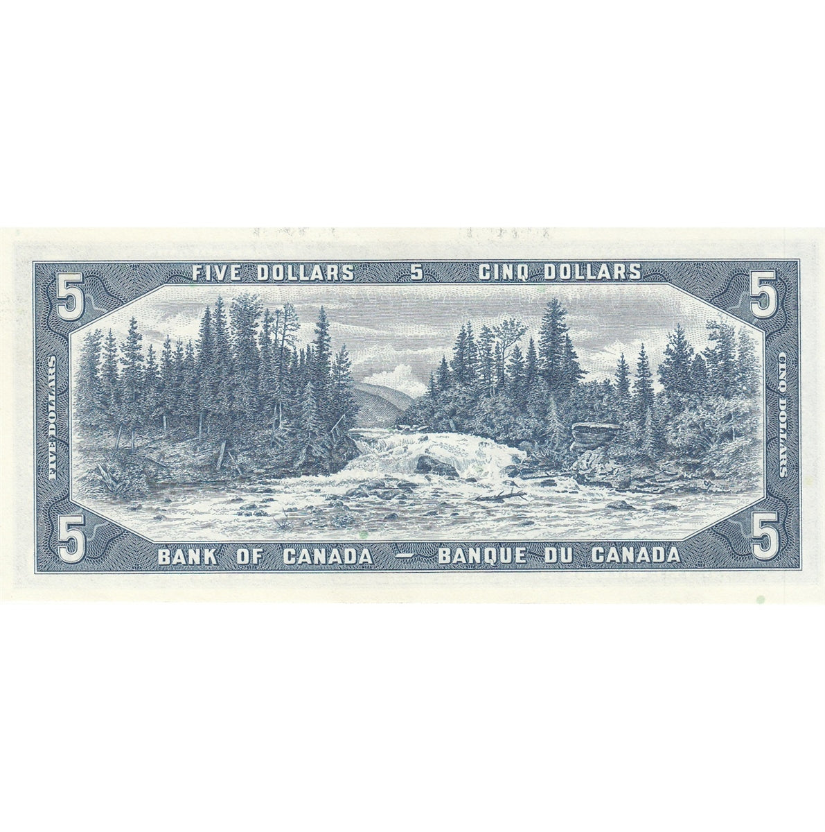 BC-39b 1954 Canada $5 Beattie-Rasminsky, G/X, Choice Uncirculated (CUNC63)