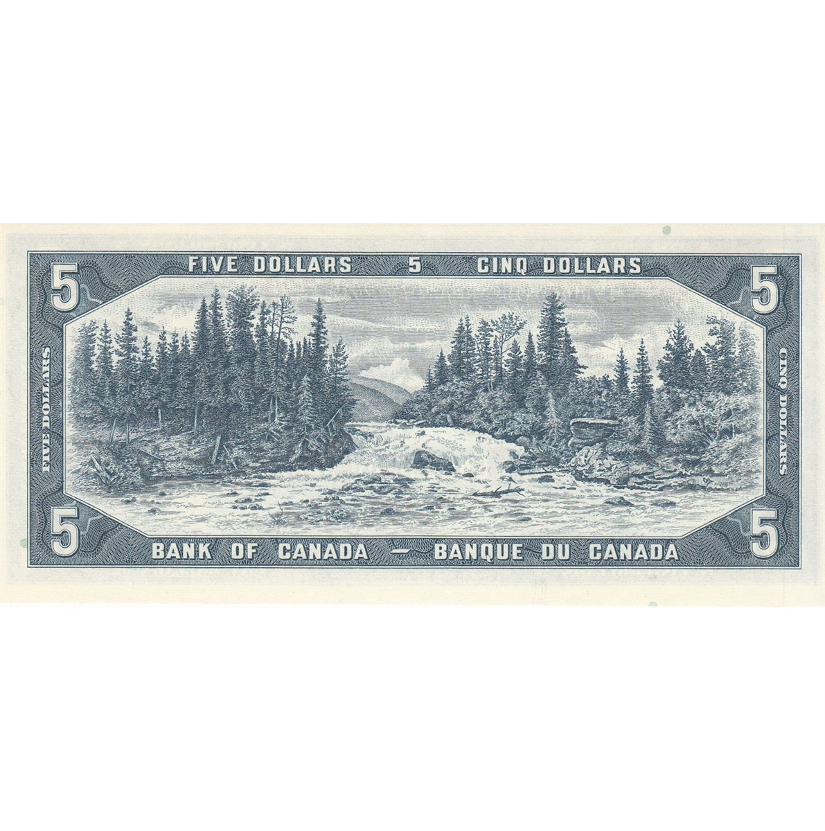 BC-39c 1954 Canada $5 Bouey-Rasminsky, T/X, Choice Uncirculated (CUNC63)