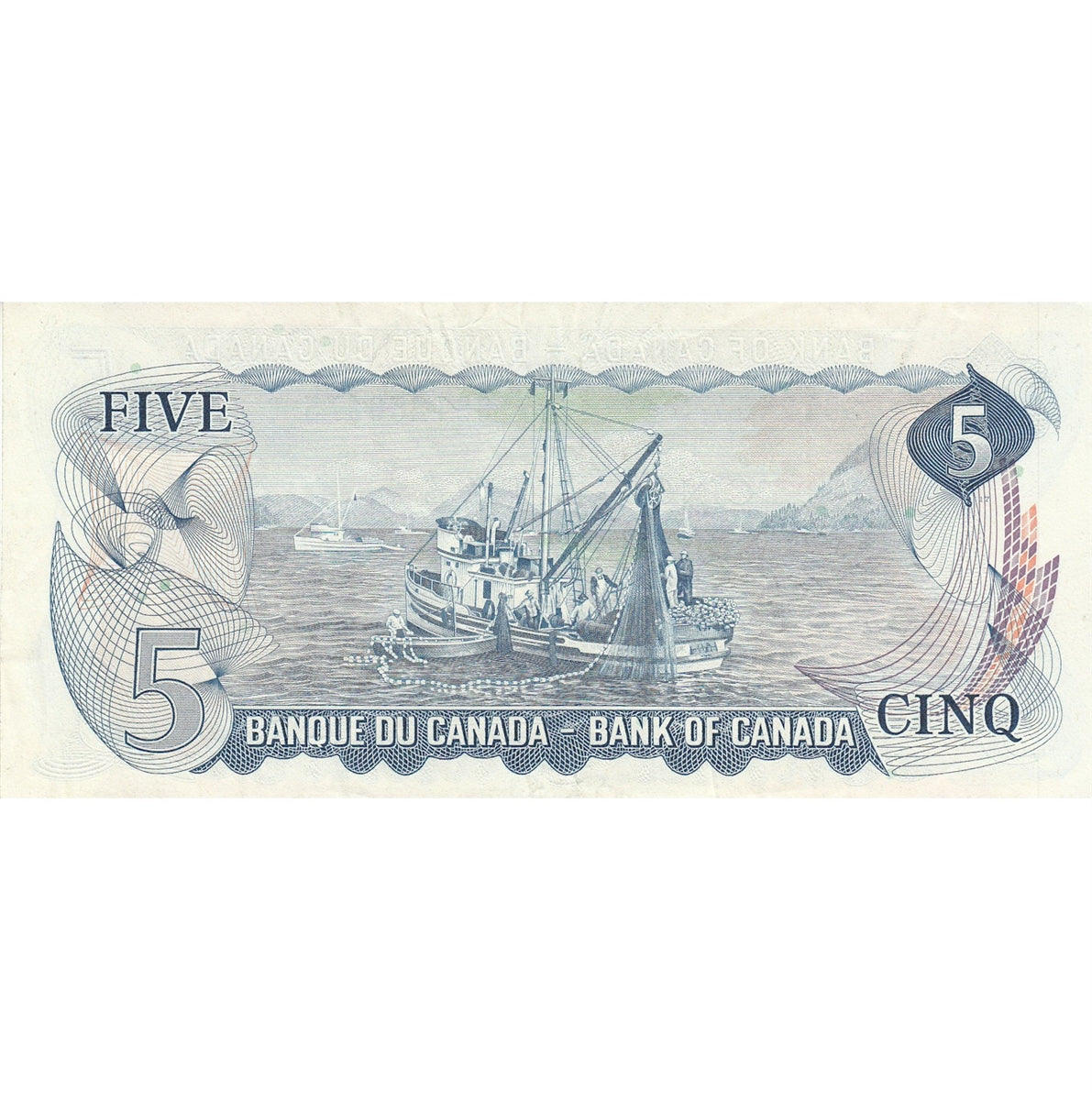 BC-48b 1972 Canada $5 Lawson-Bouey, SB, VF-EF (VF30)
