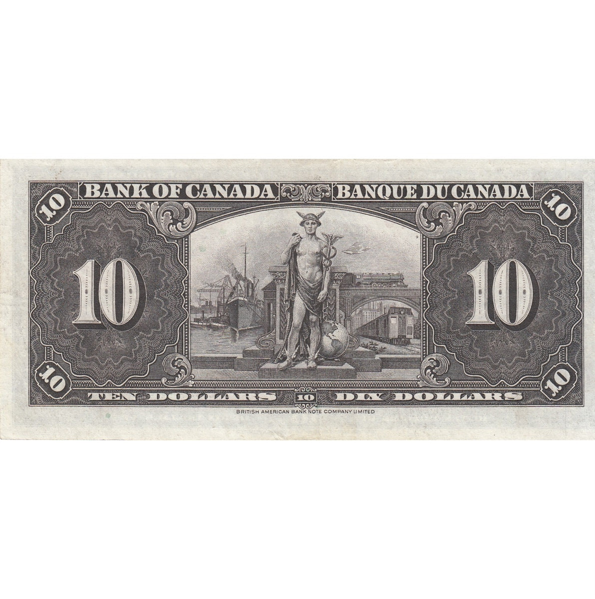 BC-24c 1937 Canada $10 Coyne-Towers, C/T, EF-AU (EF45)