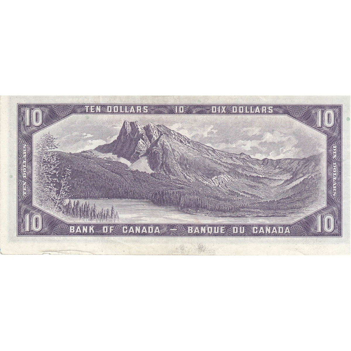 BC-40a 1954 Canada $10 Beattie-Coyne, U/D, Extra Fine (EF40)