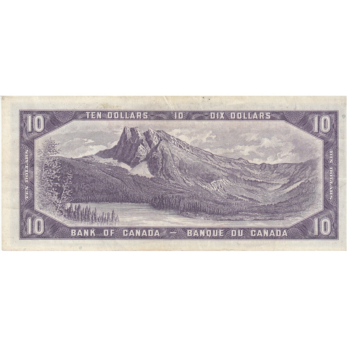 BC-40a 1954 Canada $10 Beattie-Coyne, E/T, Very Fine (VF20)