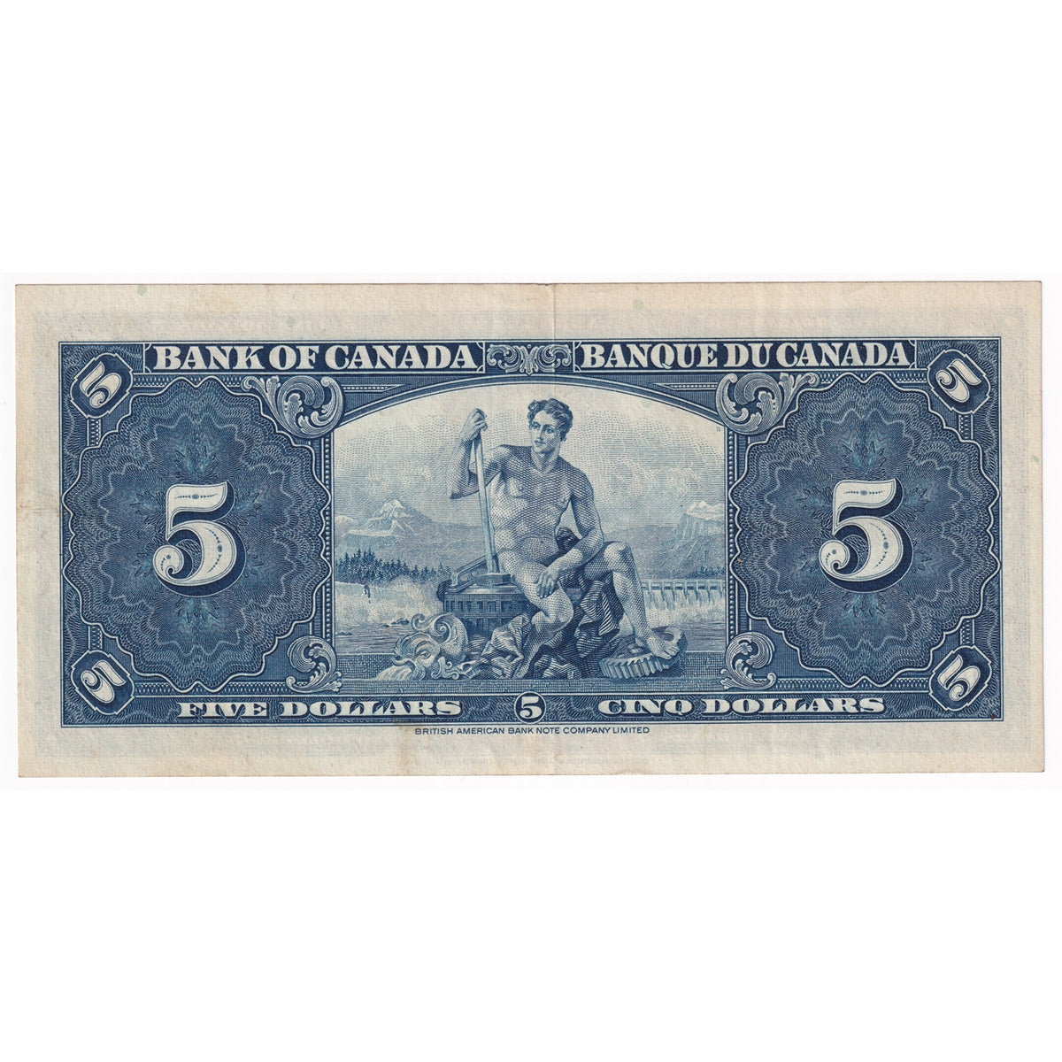 BC-23c 1937 Canada $5 Coyne-Towers, E/S, VF-EF (VF30)