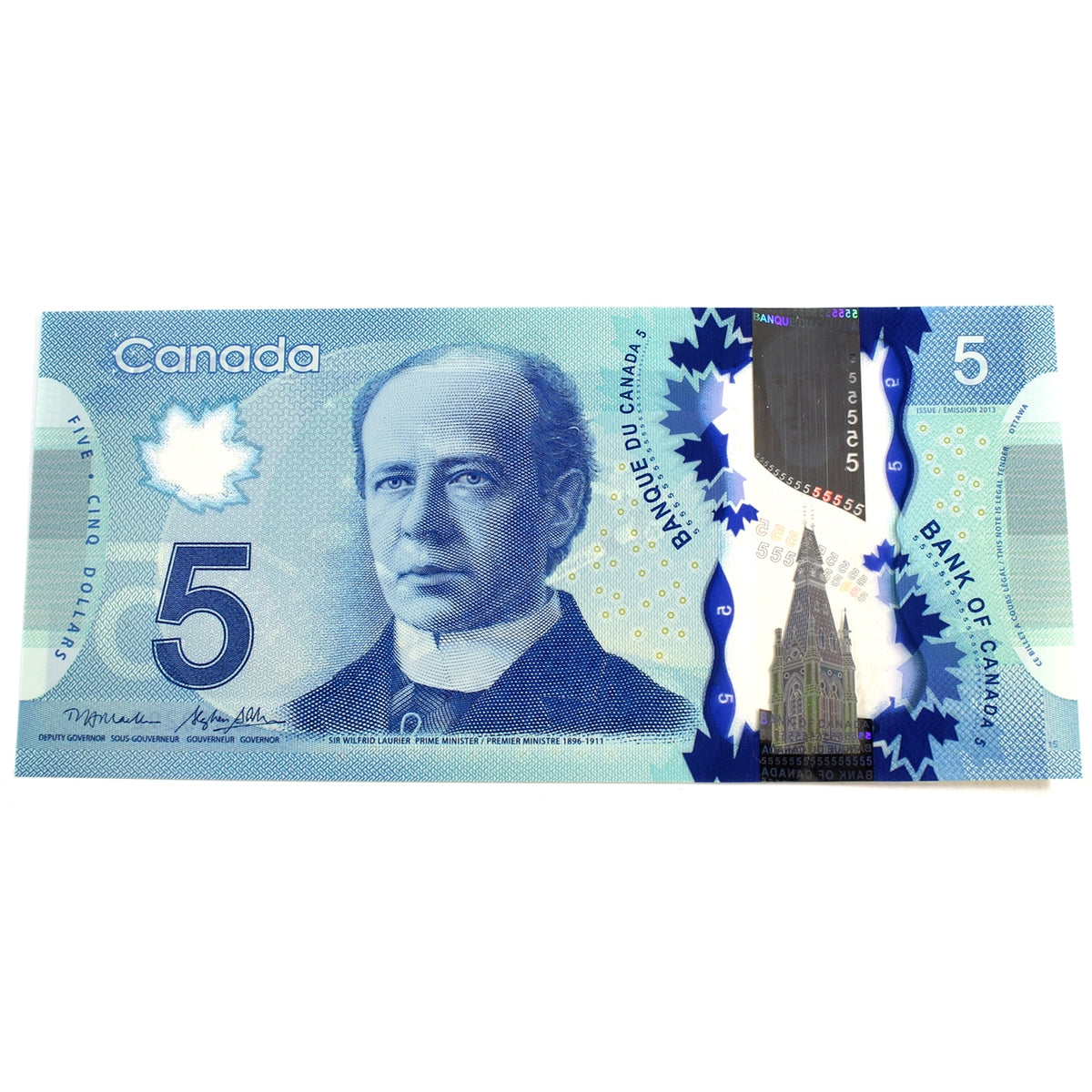 BC-69b 2013 Canada $5 Macklem-Poloz, HBG, Choice Uncirculated (CUNC63)