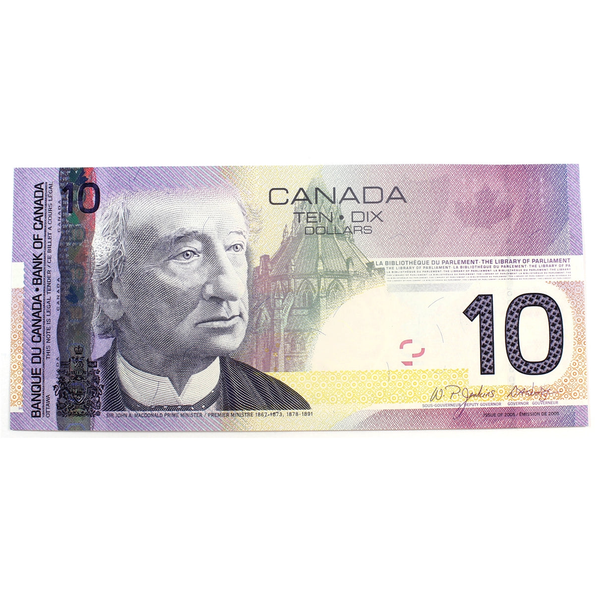 BC-68a 2007 Canada $10 Jenkins-Dodge, BTM, UNC