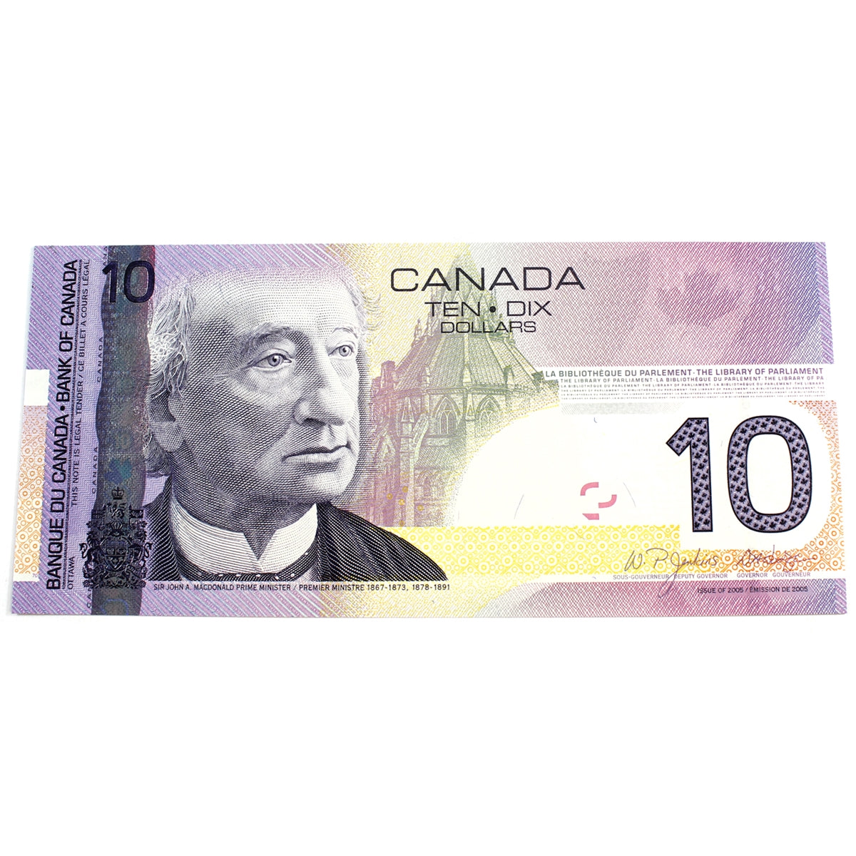 BC-68aA 2007 Canada $10 Jenkins-Dodge, BTG (8.700-8.780), Choice Uncirculated (CUNC63)