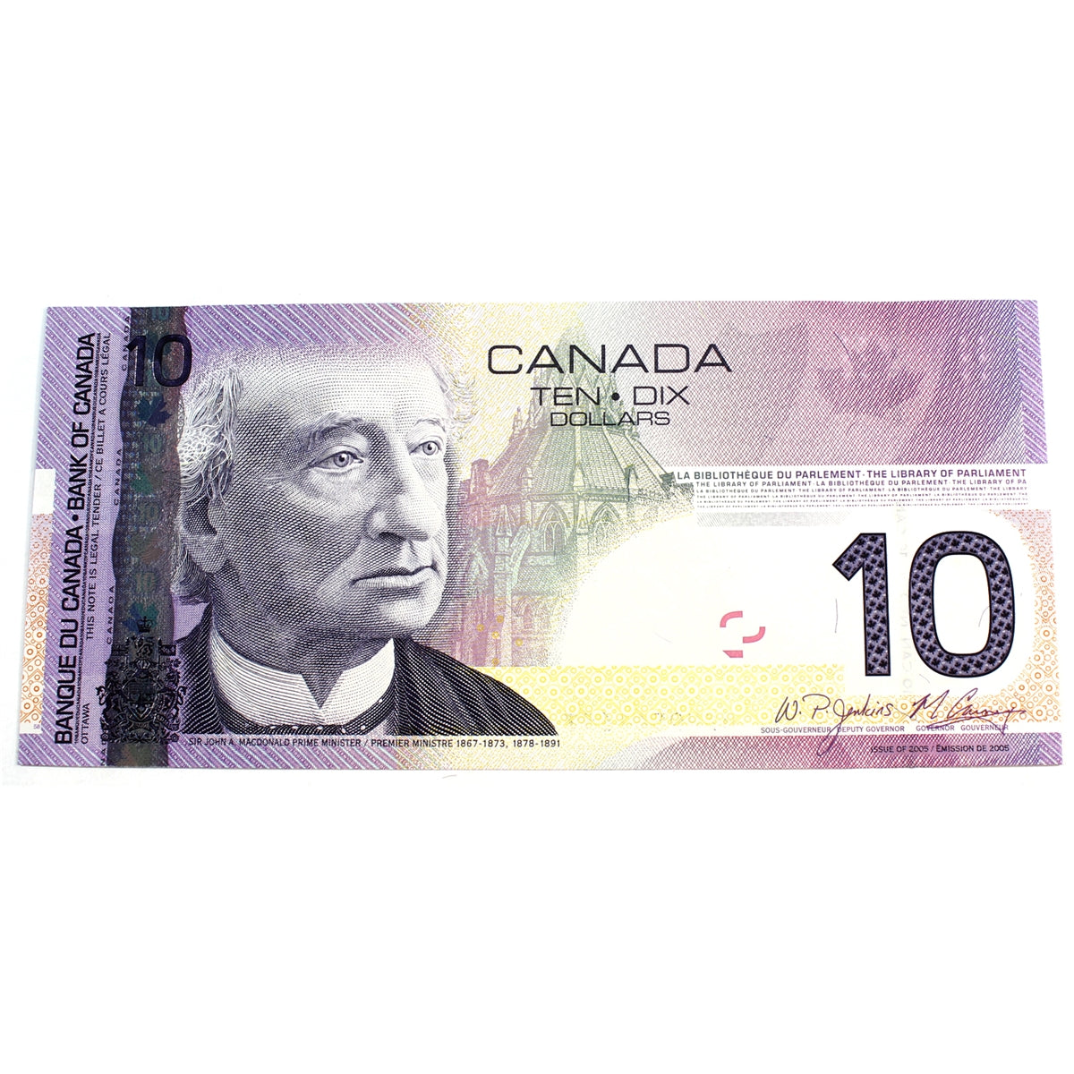 BC-68b 2009 Canada $10 Jenkins-Carney, BFH, Uncirculated (MS60)