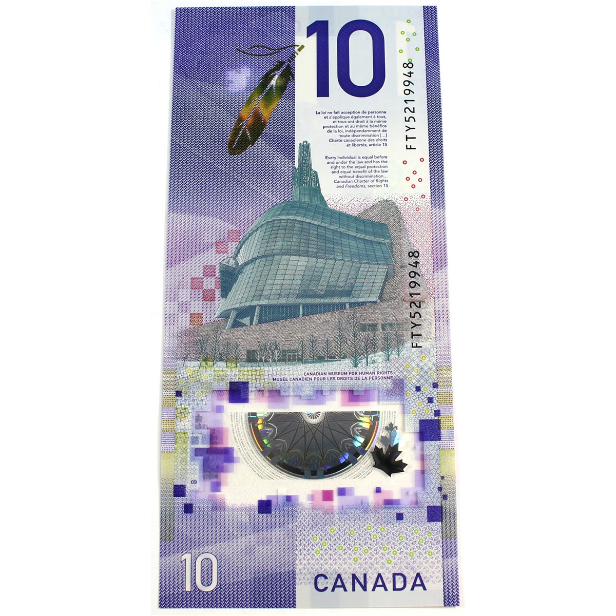 BC-77a 2018 Canada $10 Wilkins-Poloz, FTY, Choice Uncirculated (CUNC63)