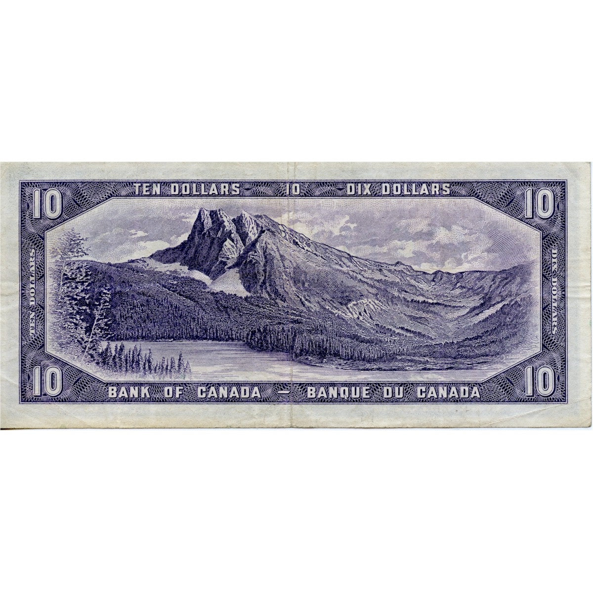 BC-40a 1954 Canada $10 Beattie-Coyne, M/D, F-VF (F15)