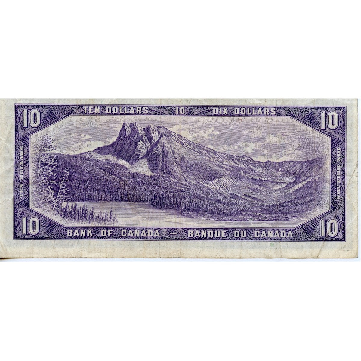 BC-40a 1954 Canada $10 Beattie-Coyne, D/T, F-VF (F15)